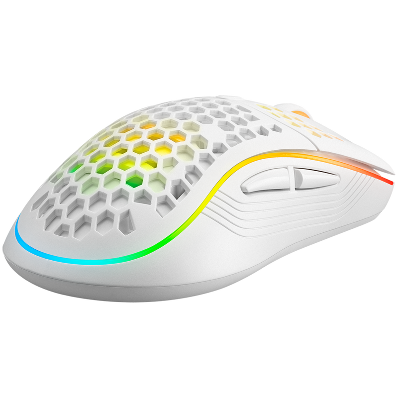 SMX-R85 GENTLE Beyaz 12800dpi RGB Ledli Süper Hafif Makrolu Gaming Oyu ...