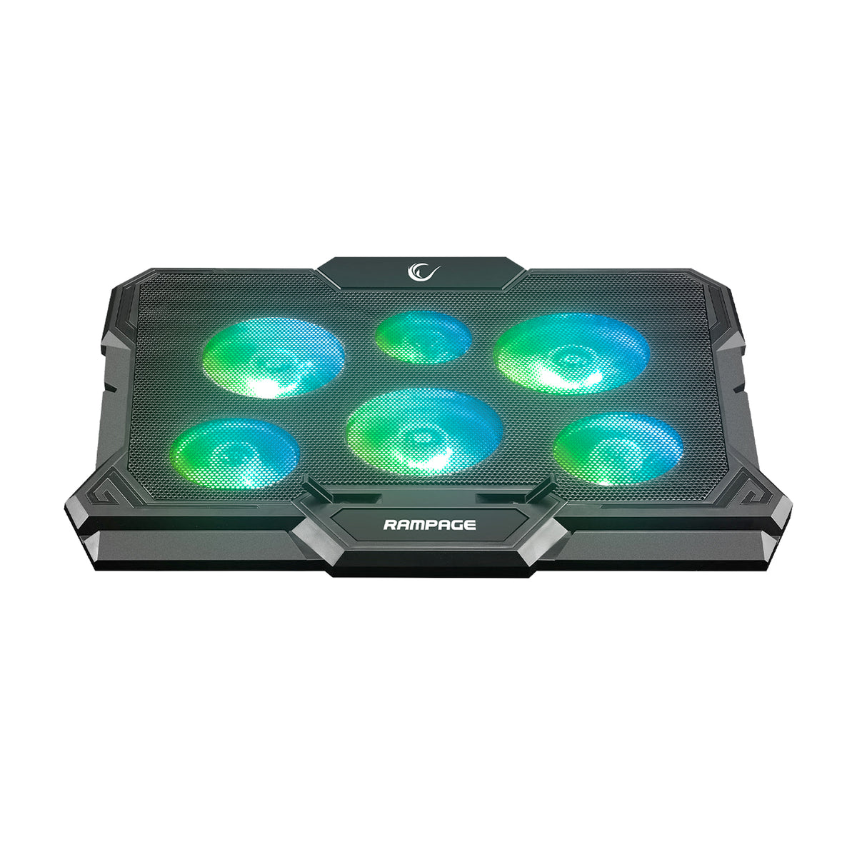X-Gust 6 Fanlı Rainbow 10-17 inç Notebook Soğutucu Stand-Siyah – Rampage