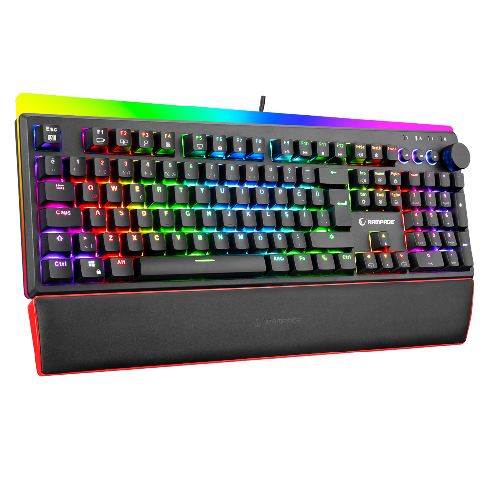 Kb-R97 X-Tracer Usb Red Switch Türkçe Mekanik Oyuncu Klavyesi-Siyah ...