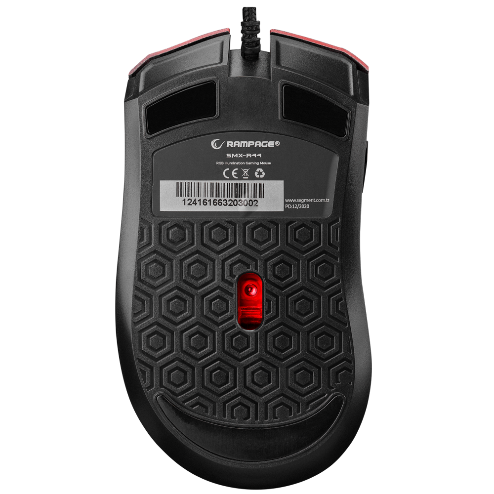 SMX-R44 Makrolu Kırmızı 6400dpi RGB Ledli Gaming Oyuncu Mouse