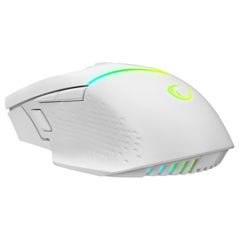 Drop Computer Mouse DROP M3 Beyaz RGB Kablosuz 10000DPI 10D Gaming Oyuncu Mouse – Rampage